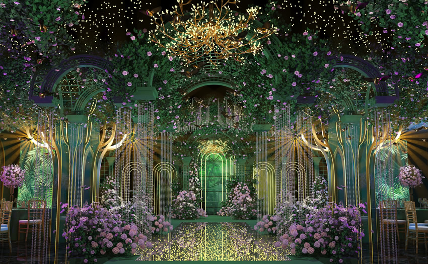 巴楚奇妙森林婚礼堂效果展示